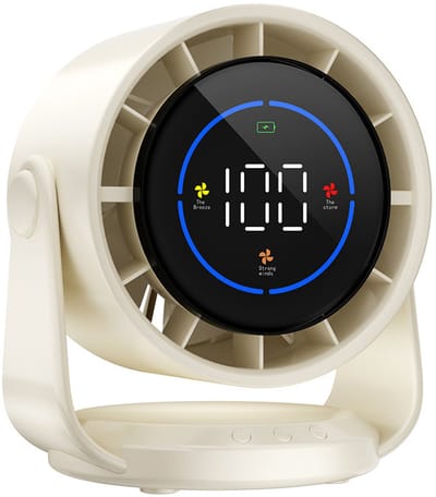Super Krachtige Grote Stille Bureauventilator, 100 Snelheden, USB Oplaadbare Draagbare Ventilator Voor Kantoor, Huis, Slaapkamer & Auto