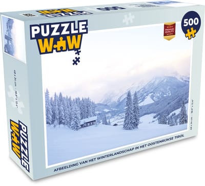 Puzzel Afbeelding van het winterlandschap in het Oostenrijkse Tirol - Legpuzzel - Puzzel 500 stukjes