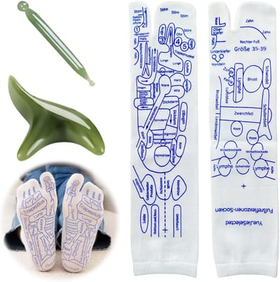 Reflexzones sokken met massage tools voor vrouwen - voetmassage - welzijnsaccessoires