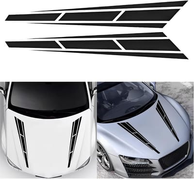 Dailygoods- Autostickers Set van 2 - Vinyl Bumperstickers - Universaal Toepassing - Waterdicht en Duurzaam - Bescherming Autolak - Sportieve Decoratie - Autosticker