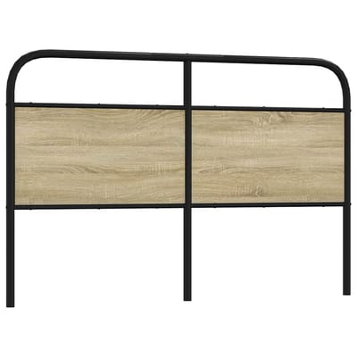 vidaXL - Vervangend - hoofdbord - 160 - cm - staal - en - sonoma - eikenkleurig