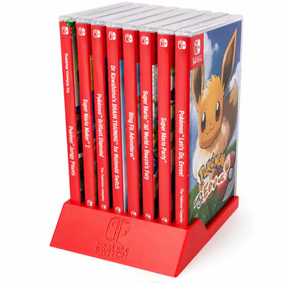 Game Houder Geschikt voor Nintendo Switch – Game Card Opbergbox voor 8 Spellen – Compacte Organizer – Rood