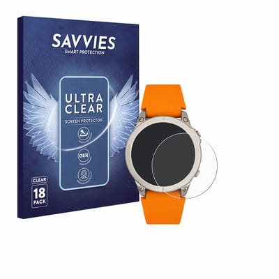 Savvies - Screenprotector voor Watchmark GPS WATCH - Folie Beschermfolie transparant 18 Stuks