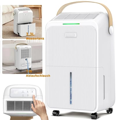 Pimstor – Dehumidifier - Electrische Luchtontvochtiger 16 L/dag – Stil <41db – voor Slaapkamer/Kelder/Schuur/Vakantie woning