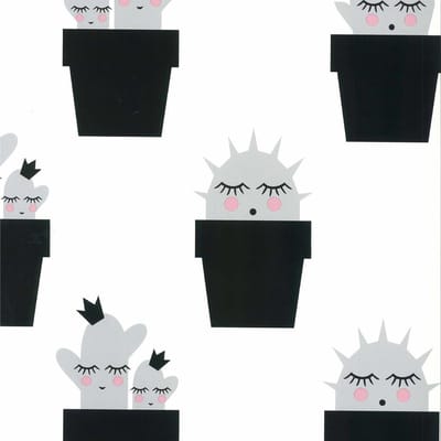 Fabulous World Behang Cactus grijs en roze 67102