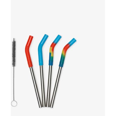 Klean Kanteen Rietjes Kort 4-Pack Multicolor Multi Color