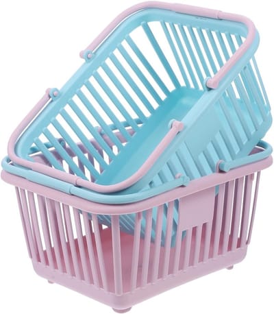 2-delige Opbergmand Set, Handmand voor Speelgoed, Snacks en Toiletten, Ideaal voor Kinderen en Cadeaus
