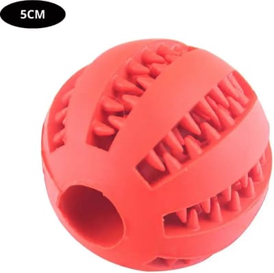Livano Honden Speelgoed - Hond - Speelgoed - Dog Toy - Hondenbal - Snacks - Rood 5cm