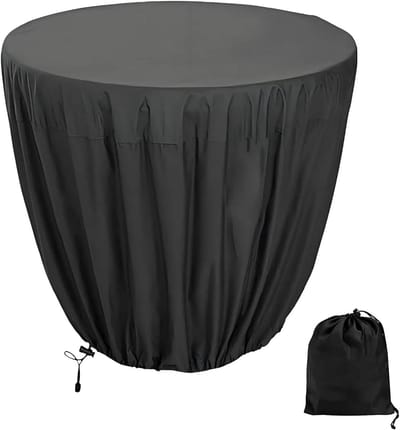 Fonteinhoes - Vogelbadhoes Beschermhoes - Bescherming Tuinmeubels - Waterdicht Winddicht Trekkoord - 25 x 18 Inch - Zwart