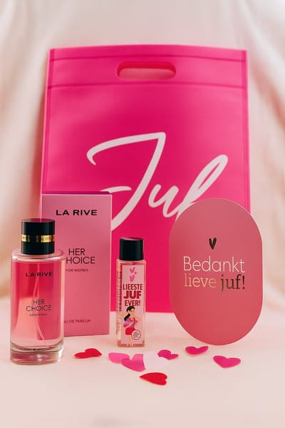 Juf •Cadeaupakket Dames• Roze Tas •Bedankt Lieve Juf - Cadeau voor Vrouwen - Perfect Gifts