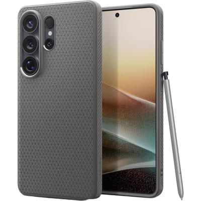 Spigen Hoesje Geschikt voor Samsung Galaxy S26 Ultra - Liquid Air MagFit - Compatibel met MagSafe - Back Cover Flexibel TPU - Grijs