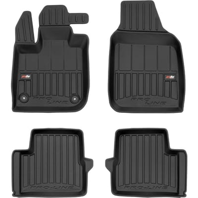 Frogum Fiat 500 II Electric vanaf 2021 - Automatten Set (4-delig) - TPE Rubber - 6 cm Hoge Rand - Geurloos