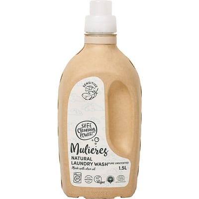 Mulieres Natuurlijk vloeibaar wasmiddel - Pure Unscented 1.5L 37 w...