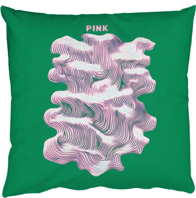 Sierkussens - Kussentjes Woonkamer - 50x50 cm - Abstract - Pink - Lijnen - Groen