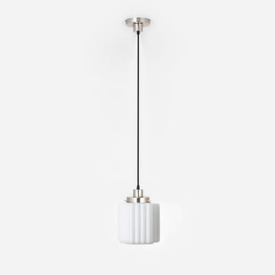 Hanglamp aan snoer Thalia 20's Matnikkel - Art Deco Trade