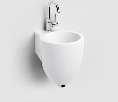 Clou Flush 6 fontein 27x28cm voorbewerkt kraangat aluite Wit mat
