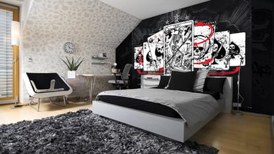 Cards Skull Tarot Photo Wallcovering