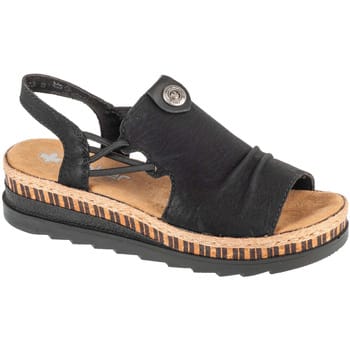 Rieker Damen Sandalette in schwarz