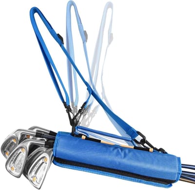 Golfclubtas Mini - Oefentas Clubs - Golf Driving Range - Lichtgewicht Draagbaar - Draagt 6 Clubs - Blauw