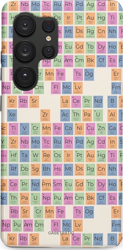 Casetastic Hoesje Geschikt voor Samsung S25 Ultra - Stijlvolle Beschermende Duo-layer Case - Atomisch Mooi