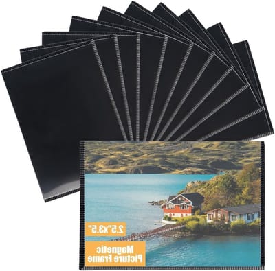 Magnetische fotolijsten voor koelkast - 10 stuks voor Polaroid Instax mini-film, 9,5 x 6,5 cm, ideaal voor foto's, decoratie en herinneringen