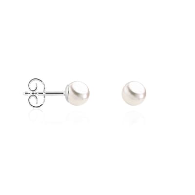 Luna-Pearls - 311.2050 - Oorbellen - 585/-Geel goud met Zoetwater gekweekte parel en Diamanten