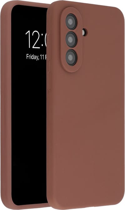 Accezz Hoesje - Geschikt voor Samsung Galaxy A37 (5G) - Liquid Silicone Backcover - New Tea Brown
