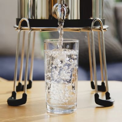 RVS Standaard voor Waterfilter – Phoenix Gravity – Geschikt voor 8L Model – Roestvrijstaal – Stevige Verhoging voor Eenvoudig Tappen