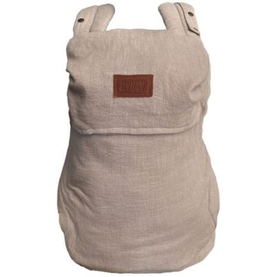 ByKay Click Classic - draagzak baby - ergonomisch - newborn tot 2 Jaar - tot 18kg - comfortabel en snel - Linnen Mocca