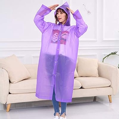 SVGCommerce - Regenjas - Waterdichte poncho - Materiaal - Paars - Lange