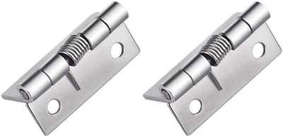 Zelfsluitende Veerscharnieren - Automatische Scharnieren - Kastdeuren Sluiten - Roestvrij Staal 304 - 38x31x1.5MM - Zilver