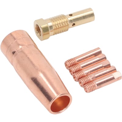 MIG Laspistool Accessoire Flux Core Gasloos 0,9 mm 0,035 inch Messing Mondstuk Tips Kit Apparatuur voor