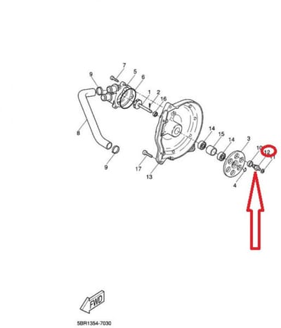 Pièce moteur diverse origine pour Scooter Benelli 50 491 Rr 93700-06811-00 / Pion Neuf