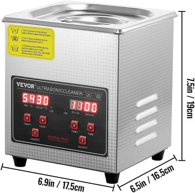 Lunekiss Ultrasone Reiniger 1,3L – Sieradenreiniger en Zilverpoets voor Sieraden, Brillen, Horloges en Meer