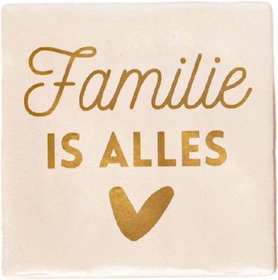 Lottea Tegeltje met tekst ´Familie is Alles´ - tegeltje, tegeltjes met tekst, tegeltjes met spreuken, cadeau zus, cadeau broer, cadeau mama, cadeau papa,