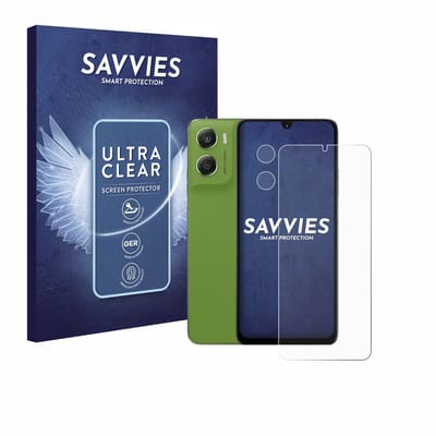 Savvies - Screenprotector voor Motorola Moto G06 (Voor+Camera) - Folie Beschermfolie transparant 18 Stuks