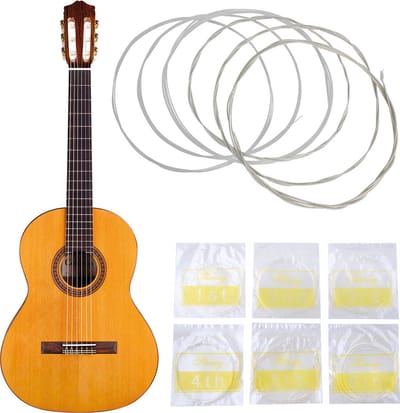 Set van 6 Gitaarsnaren voor Klassieke Gitaren - Snarenset - Nylon Snaren