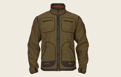 Härkila Kamko Fleece WIndbeater Windbreaker Winddichte Fleece Outdoor Fleece Scandinavische Fleece Olive/ Arabian Spice Maat M