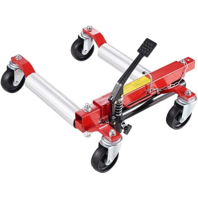 Chariot de Roue Robuste Positionnement de Véhicule Cric de Pneu Leve-Voiture 1500 Lbs