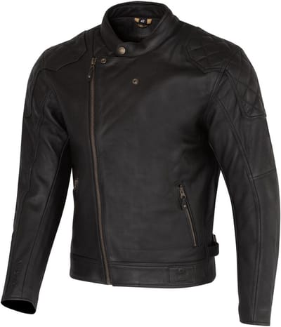 Merlin Chester D3O Cafe Zwart Leren Motorjas - Jas