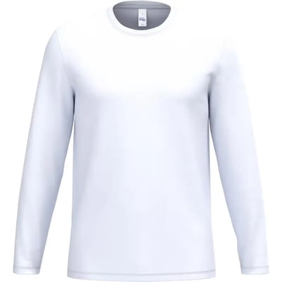 iDeal Basic Brand iDeal190 uniseks T-shirt LSL IB323 - Ideal White - S