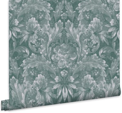 Laura Ashley Apolline Behang - Bloemen - 10mx52cm - Groen