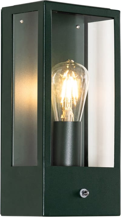 QAZQA rotterdam - Industriele Wandlamp voor buiten - 1 lichts - L 16 cm - Groen - Industrieel - Buitenverlichting