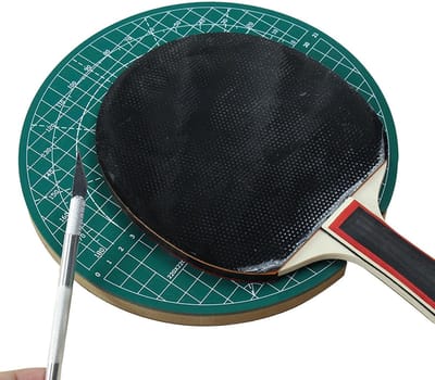 Tafeltennis Rubber Snijder - Bat Trimmen - Sportuitrusting Onderhoud - 360 Graden Roterend - 15 mm - Zwart