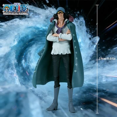 1 stuks Officieel Gelicentieerde One Piece Aokiji Kuzan Figuur - IJzige-IJzige Vrucht Gebruiker Bureaublad Decor Anime Verzamelaar Hoge Kwaliteit Cadeau gray