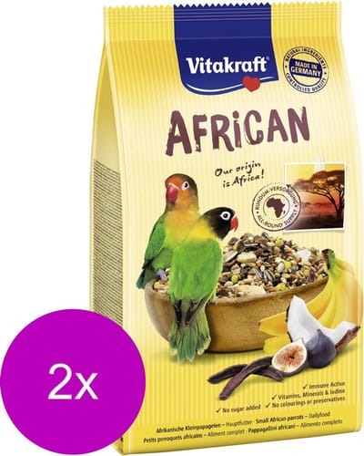 Vitakraft African Agapornidenvoer - Vogelvoer - 2 x 750 g