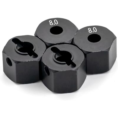 Aluminiumlegering 12mm Wielaandrijving Hex Naaf Adapter met Pinnen Vervanging voor Axial SCX10 90046 Tamiya CC01 1/10 Afstandsbediening Crawler Auto 8mm