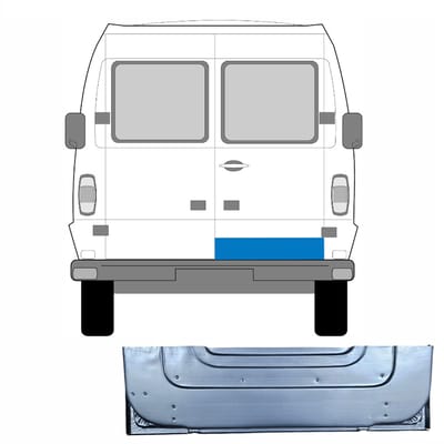 Reparatie plaatwerk achterste deuren voor Mercedes T1 207-410 1977-1995 / Rechts