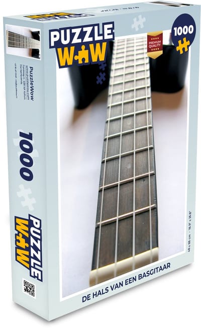 Puzzel De hals van een basgitaar - Legpuzzel - Puzzel 1000 stukjes volwassenen