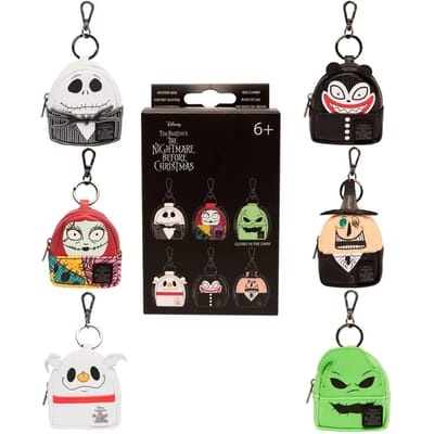 Loungefly Loungefly Nightmare Before Christmas by Loungefly Bag Charm Mystery Box Display (15) Pins & Brooches - 1 Stuks
